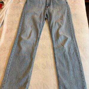 Stradivarius Mid-rise straight-leg jeans blue denim